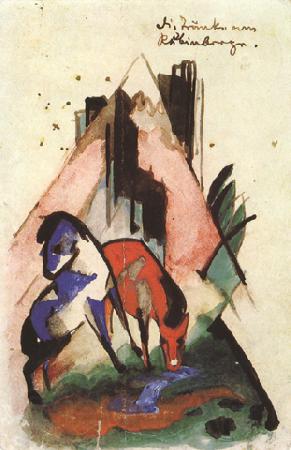 Franz Marc Watering Place on Rubinber (mk34)